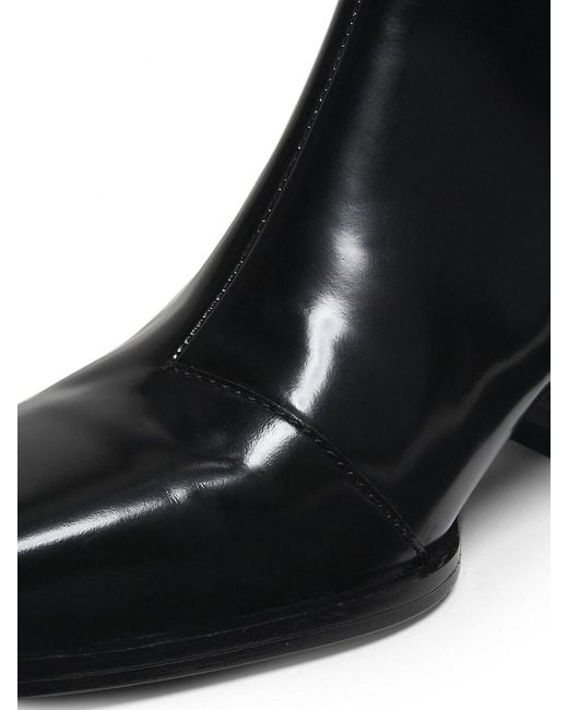 Rag & Bone Black Joni Leather Knee-High Boots