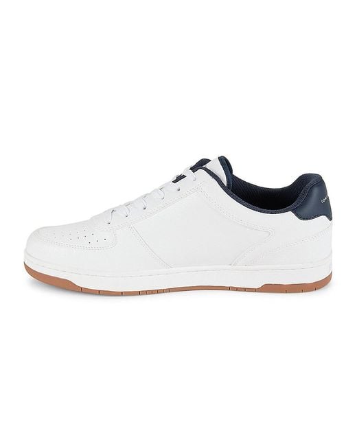 Tommy Hilfiger White Perforated Sneakers for men