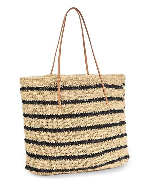 Hat Attack Natural Nova Striped Tote
