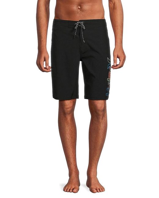 Hurley Crossover Board Logo Swim Shorts in Black for Men | Lyst UK