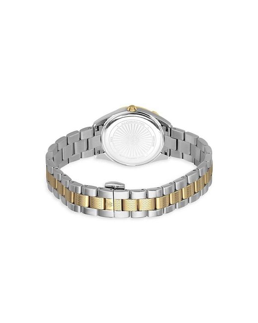 Roberto Cavalli Metallic 32mm Two-tone Stainless Steel & Crystal Bracelet Watch