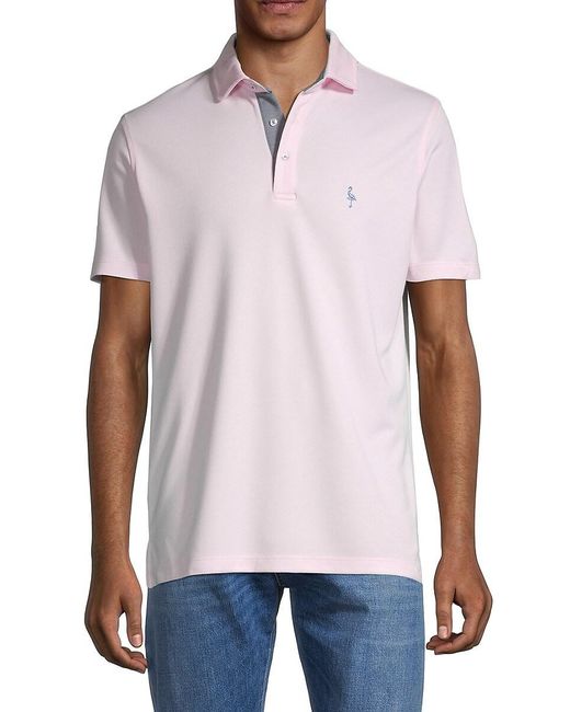 Tailorbyrd Synthetic Logo Polo in Pink for Men | Lyst Canada