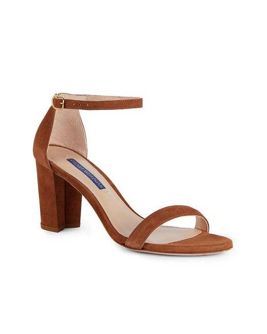 Stuart Weitzman Pink The Nearly Nude Leather Sandals