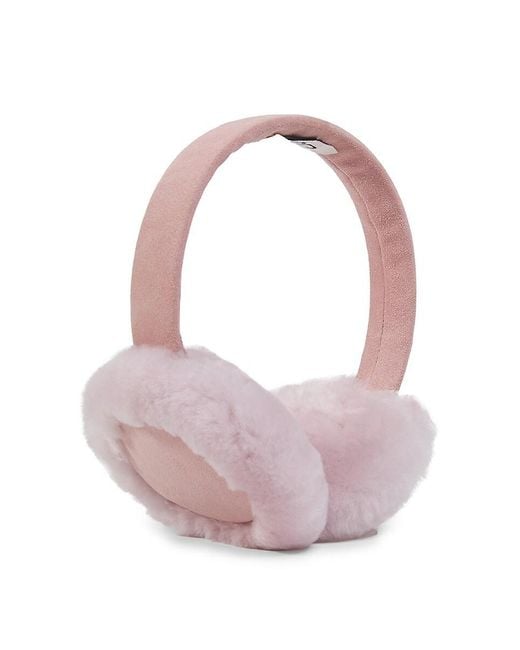 Ugg Pink Dyed Shearling Earmuffs