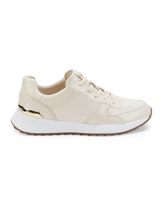 Michael Kors White Jasmine Faux Leather Trainers