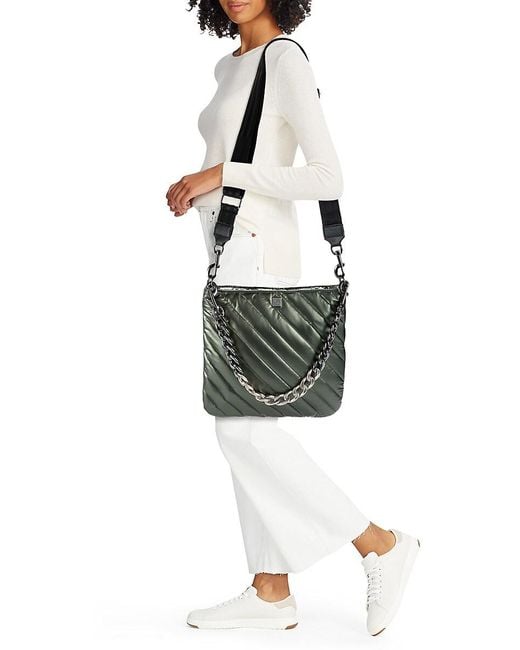 Think Royln Green The Wanderer Quilted Crossbody Bag