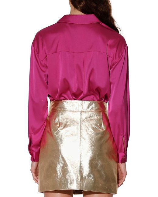 Walter Baker Blue Bella Satin Shirt