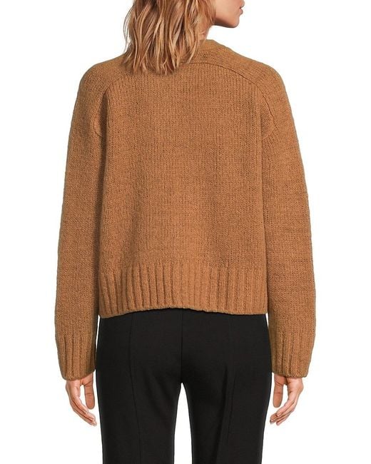 10 Crosby Derek Lam Black Lailah Wool-blend Cardigan