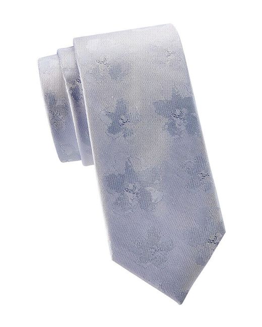 Ted Baker Gray Berel Magnolia Silk Jacquard Tie for men