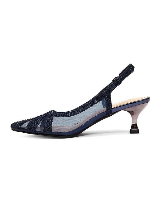Macy's blue shop heels