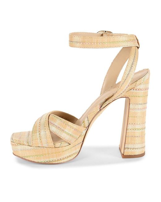 Sam Edelman Metallic Kayna Striped Platform Sandals