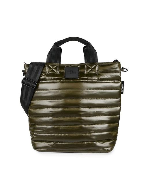 Think Royln Green Replay Quilted Tote