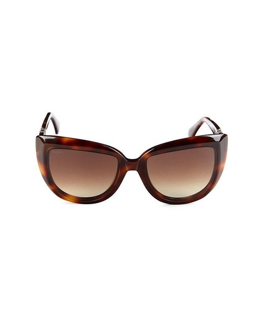 Max Mara Brown 56mm Cat Eye Sunglasses