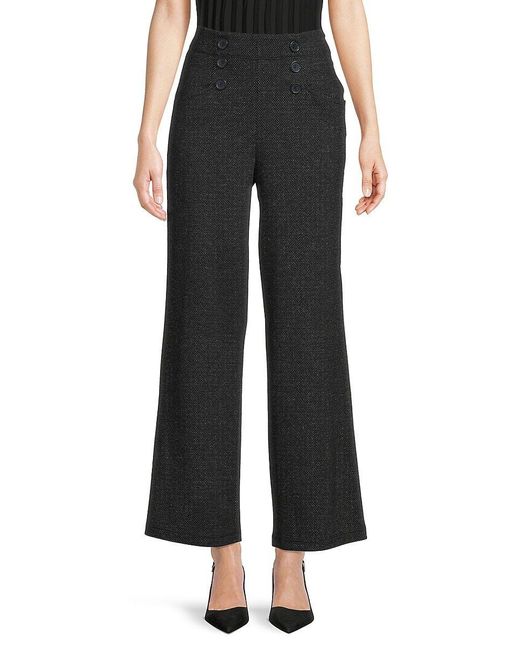 Max Studio Synthetic Sailor Wide Leg Pants in Black | Lyst