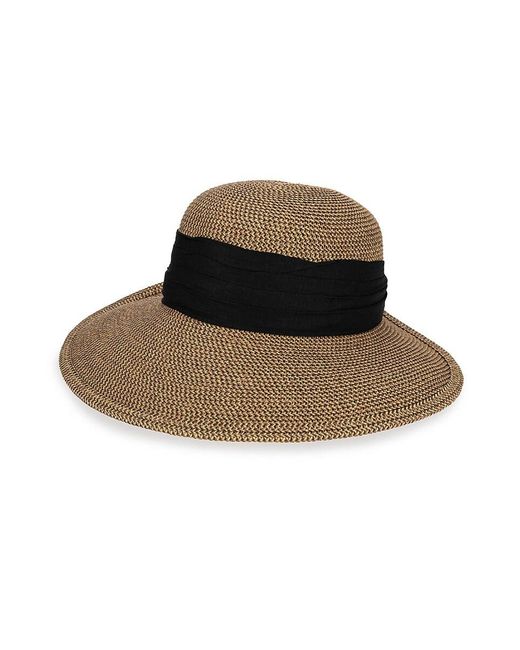 San Diego Hat Brown Bay Woven Sun Hat