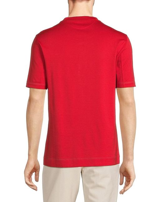 Brunello Cucinelli Red Slim Fit Dream Out Loud Tee for men