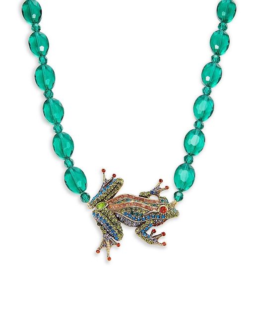 Heidi Daus Ox Plated & Crystal Frog Necklace in Metallic | Lyst UK