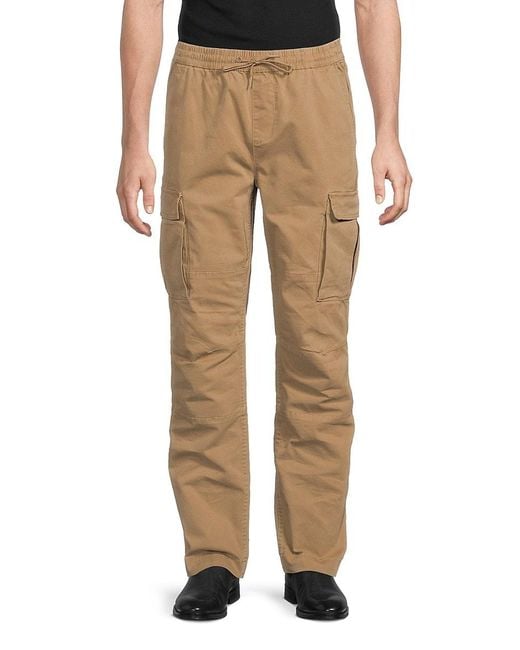 Hudson Natural Cargo Cotton-Blend Drawstring Pants for men