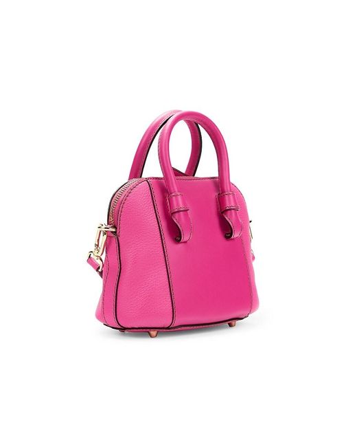 Furla Pink Leather Mini Top Handle Bag