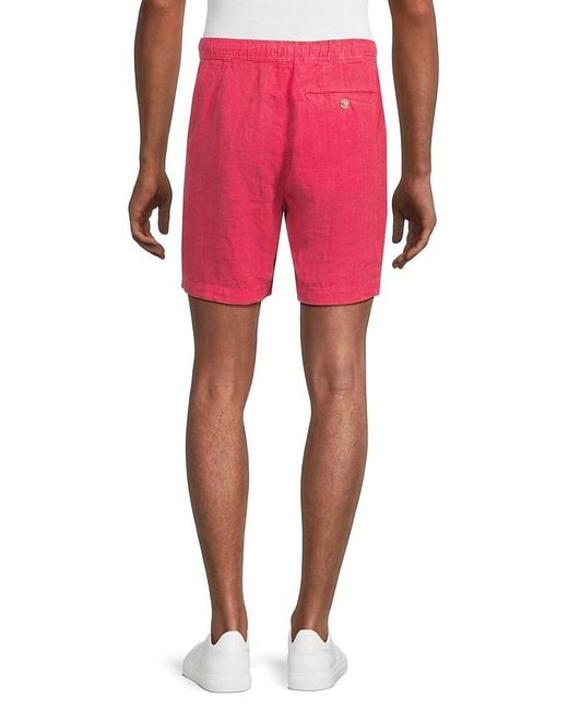 Swims Gray Almalfi Crushed Linen Shorts for men