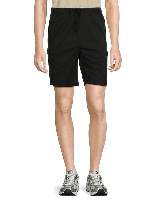 Ocean Current Black Drawstring Shorts for men