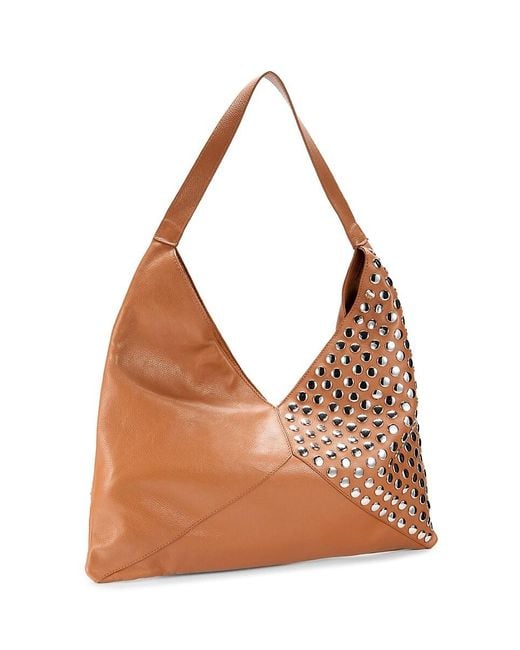 Walter Baker Natural Hendrix Studded Hobo Bag