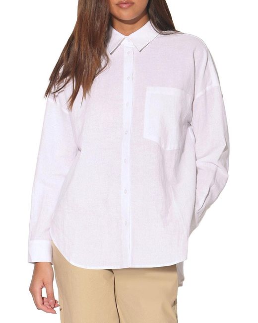 Walter Baker White Samira Button-Down Shirt