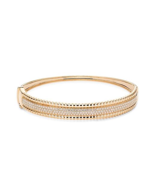 Effy White 18K Goldplated Pave Diamond Bangle