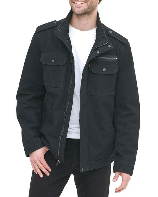 Levi's Military Field Jacket in Black for Men | Lyst Canada