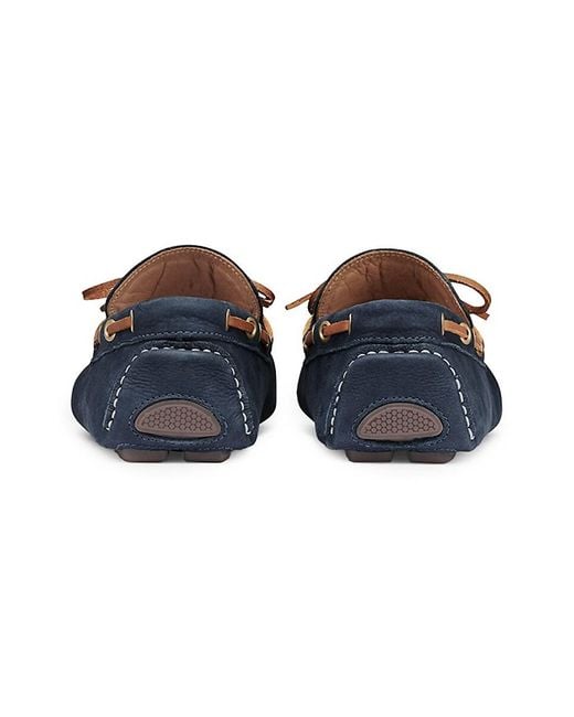 G.H.BASS Blue Davis Camp Moc Driver for men