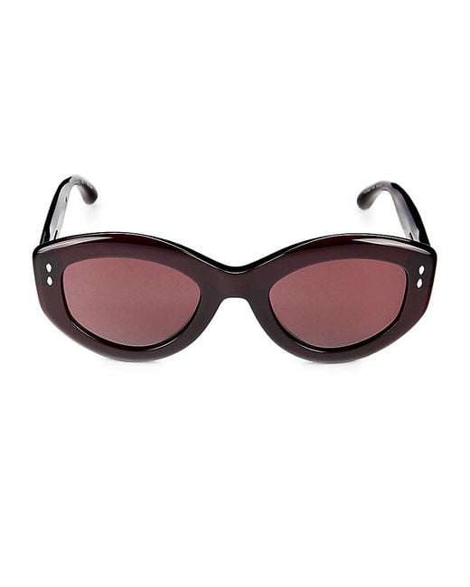 Isabel Marant Red 52Mm Oval Sunglasses