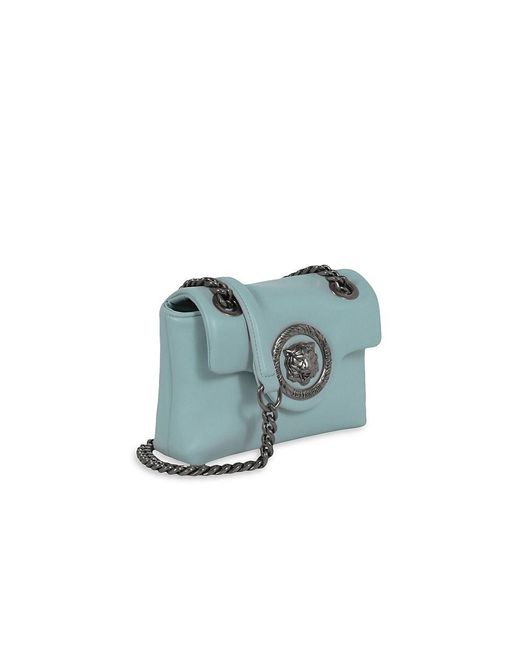 Just Cavalli Blue Tiger Motif Mini Crossbody Bag