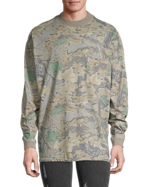 Yeezy Cotton Camo Long-sleeve T-shirt 