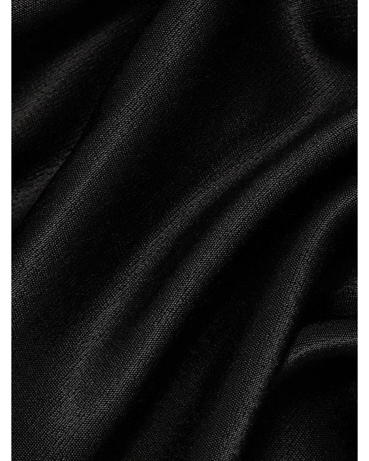 Rails Black Amanda Satin Crepe Midi-dress