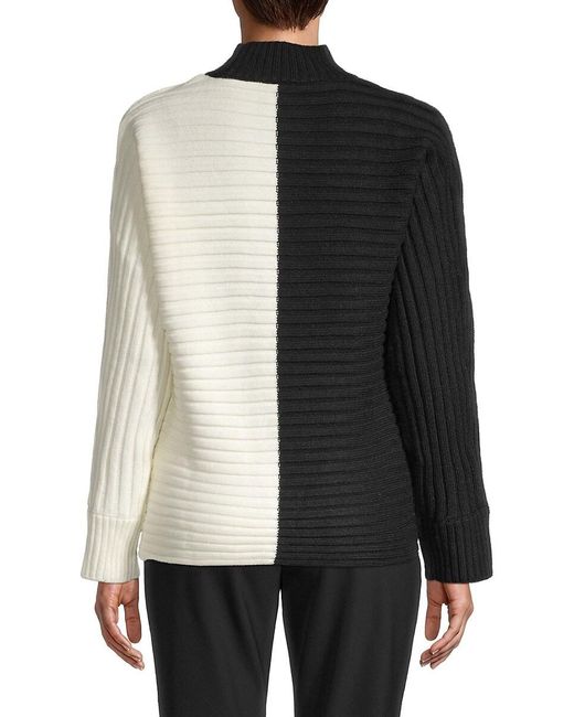 Donna Karan Synthetic Colorblock Ribbed 