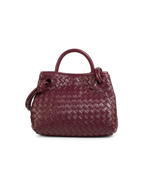 Walter Baker Purple Mini Hazel Leather Tote