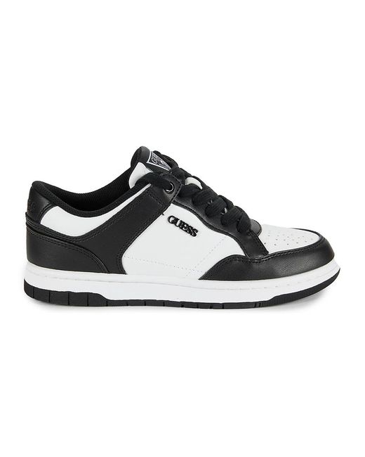Guess Rubinn Low Top Court Sneakers in Black Lyst Australia