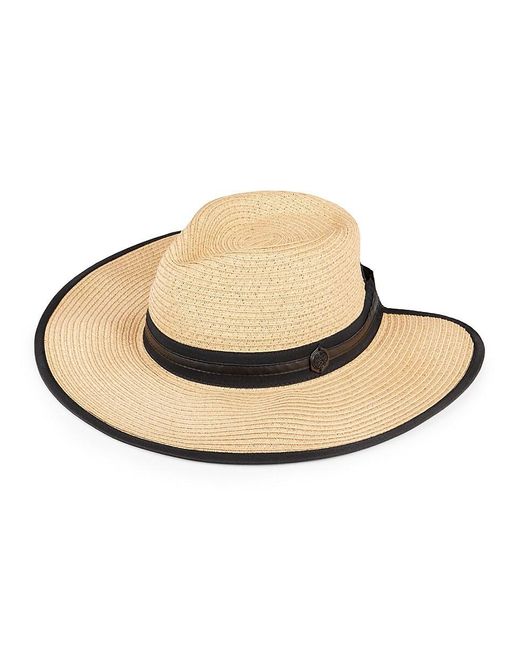 Vince Camuto Natural Contrast Trim Framer Panama Hat