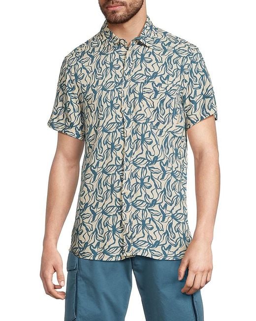 Blend Blue Avian Floral Shirt for men