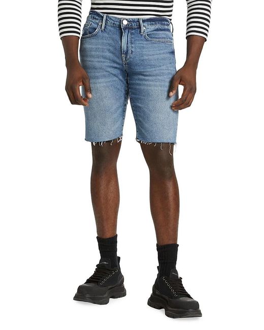 FRAME Blue L Homme Cut Off Denim Shorts for men