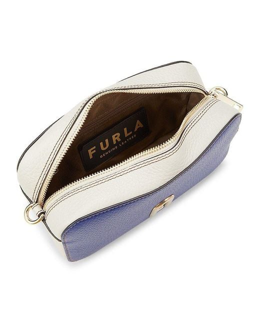 Furla Leather Crossbody Camera Bag in Blue Lyst