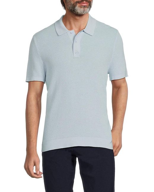 Onia Blue Sweater Polo for men