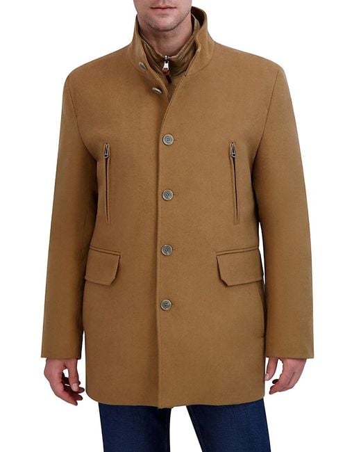 Cole Haan Brown Melton 3-in-1 Jacket for men