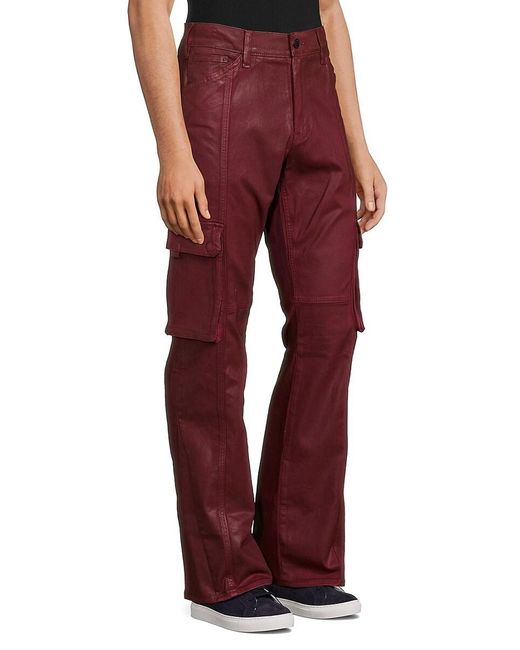 Hudson Red Walker Cargo Kick Flare Jeans for men