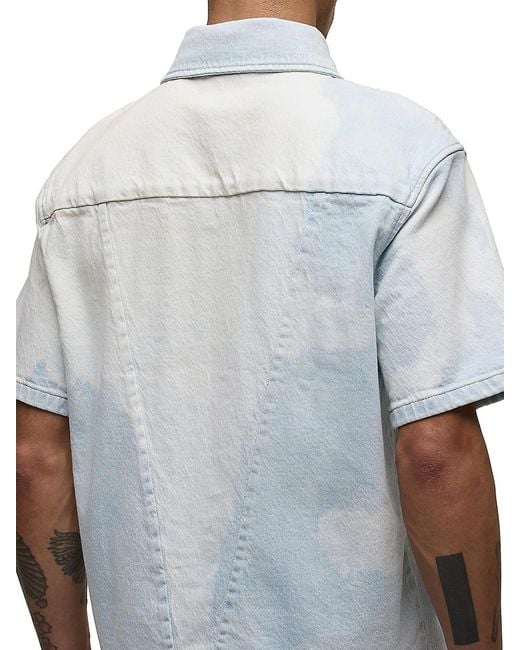 Hudson Blue Sun-Bleached Short-Sleeve Shirt for men