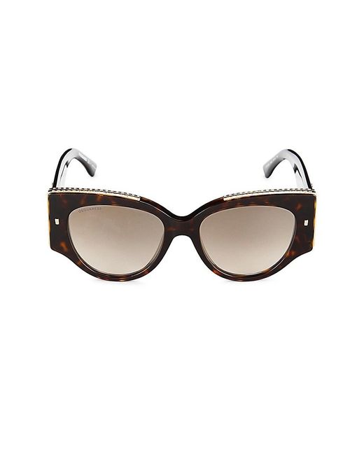 DSquared² Brown 54mm Butterfly Sunglasses
