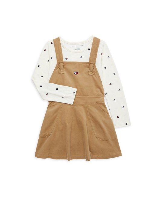 Tommy Hilfiger White Little Girl's 2-piece Tee & Dress Set