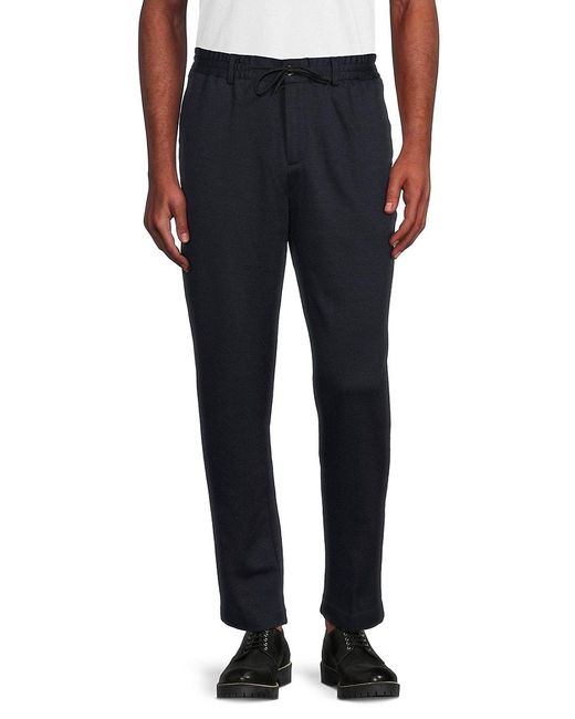 Scotch & Soda Blue Finch Tapered Fit Wool Blend Pants for men
