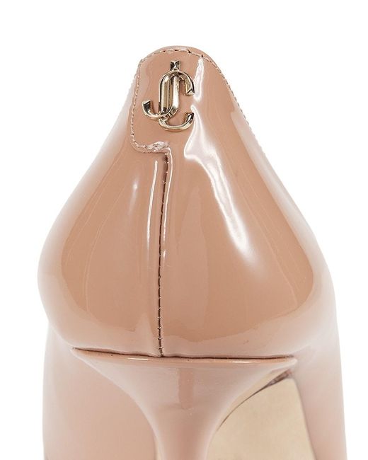 Jimmy Choo Pink Love Pump 100Mm Patent Leather Point-Toe Stiletto Pumps