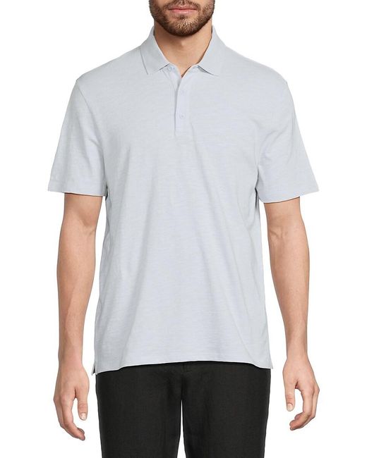 Vince White Classic Cotton Polo for men